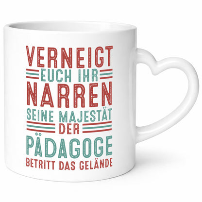 Verneigt euch: Pädagoge | Pädagogik Humor Geschenkidee Tasse