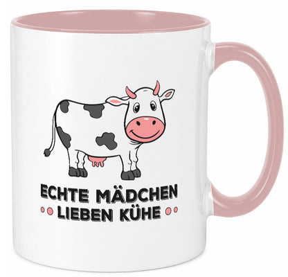 Echte mädchen lieben Kühe | Farm Farmer Bauer lustiger Spruch Geschenk Humor