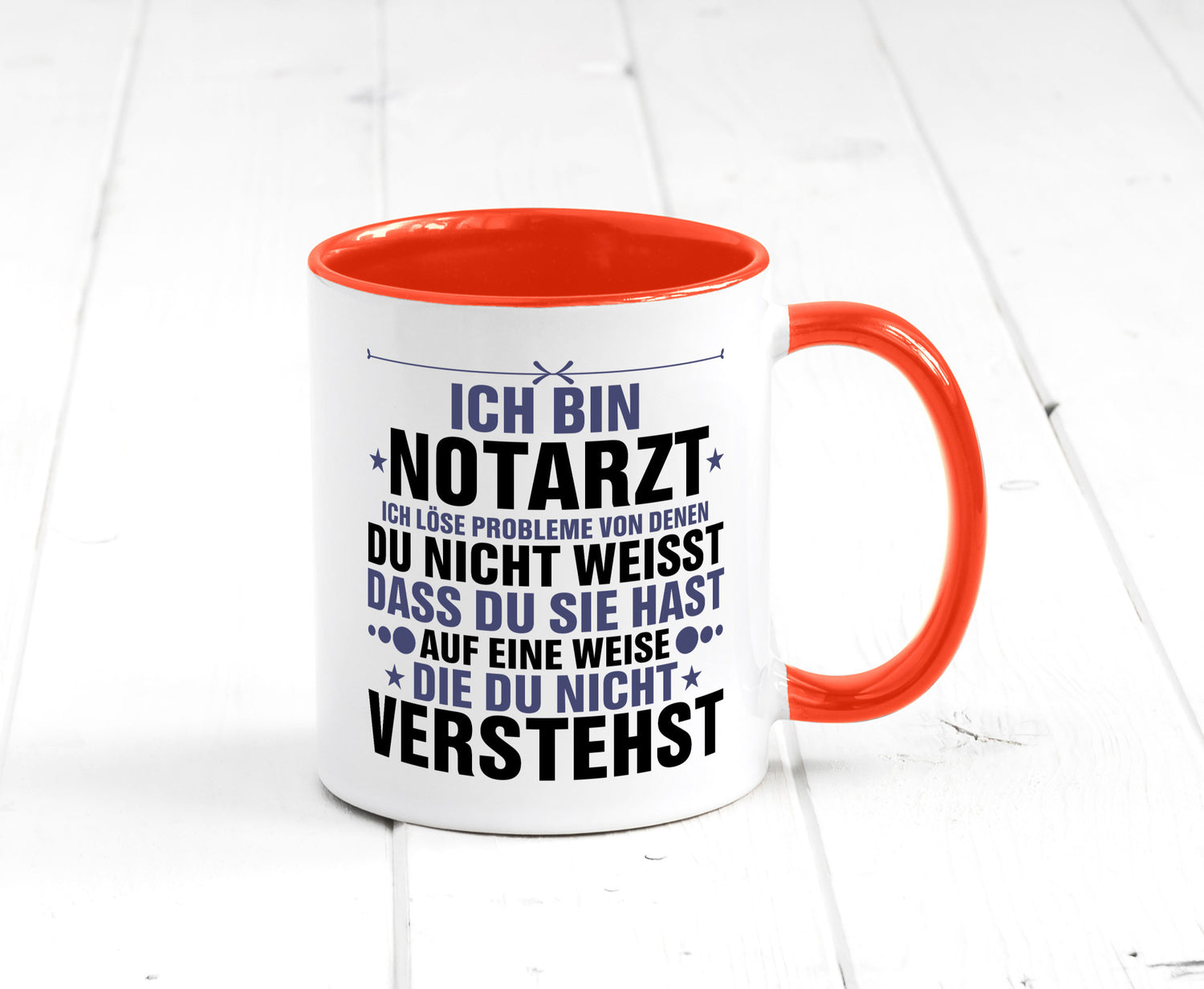 Löse Probleme: Notarzt | Arzt v2 Geschenkidee Humor Tasse