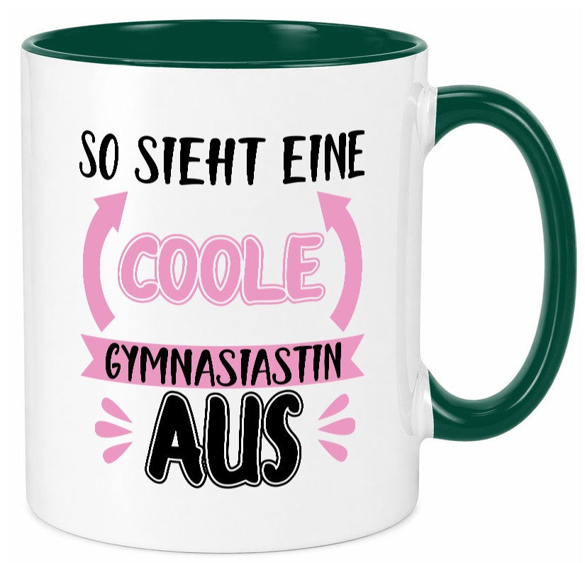 Coole Gymnasiastin | Mädchen Tasse Schülerin lustig Humor Geschenkidee Geschenk