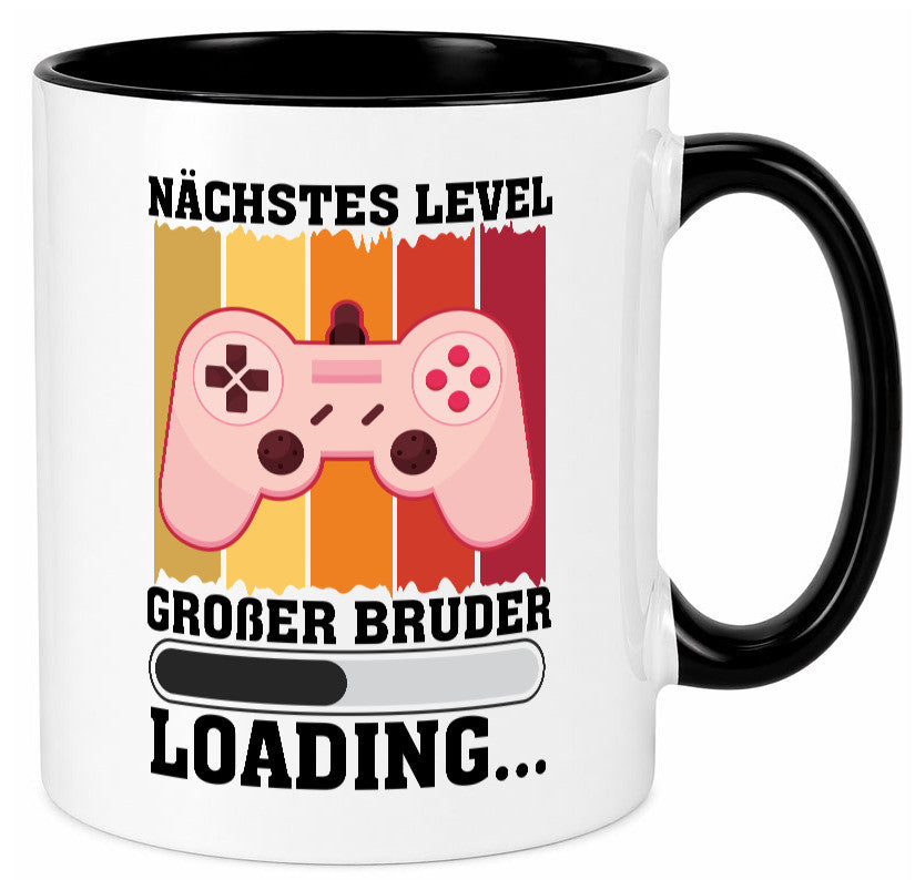 Nächstes Level | großer Bruder Geschwister Geschenkidee Humor Tasse