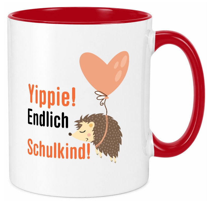 Schulkind | Einschulung 1. Klasse Grundschule v2 Geschenk Humor Geschenkidee Tasse