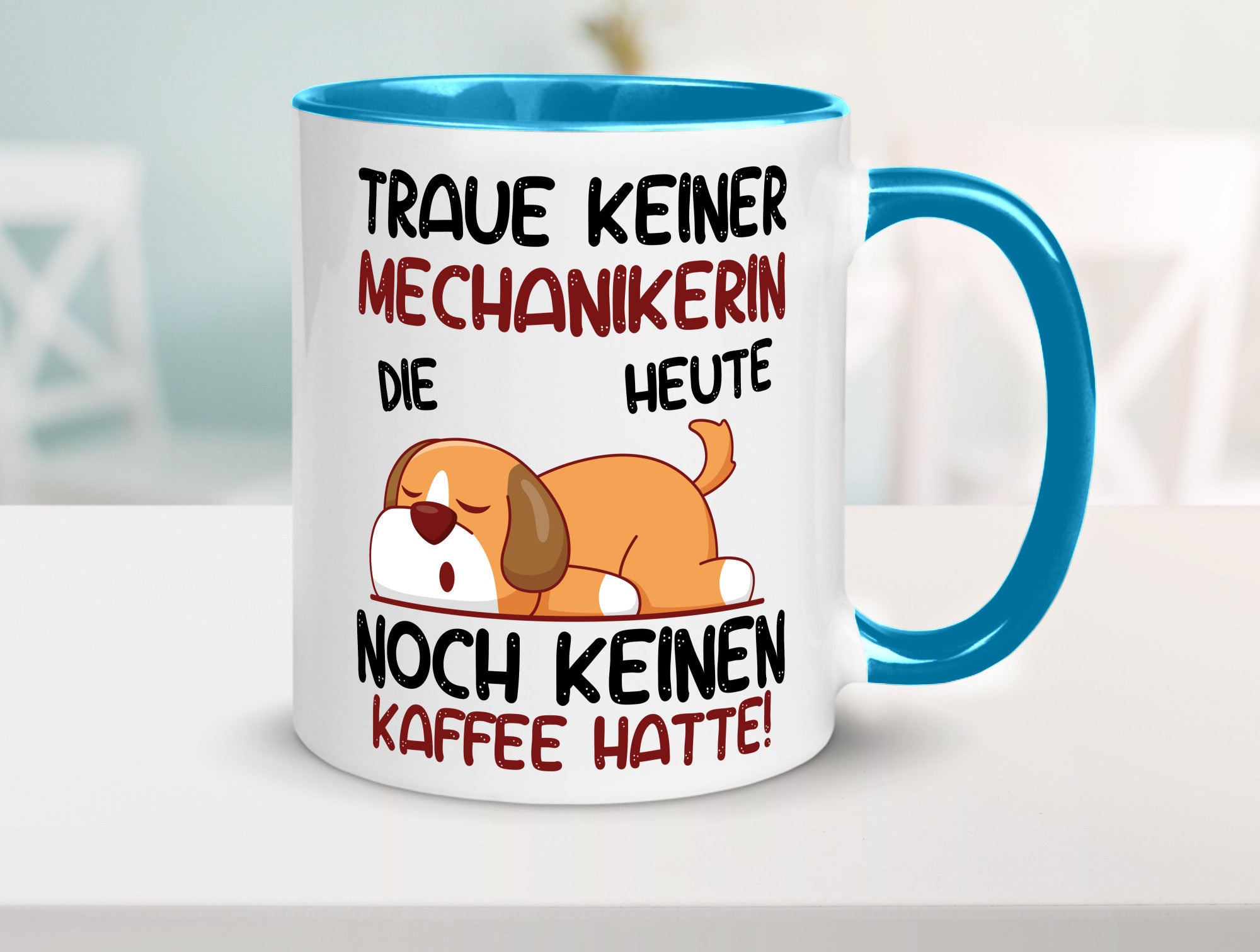 Traue keiner Mechanikerin | KFZ Humor Geschenkidee Tasse