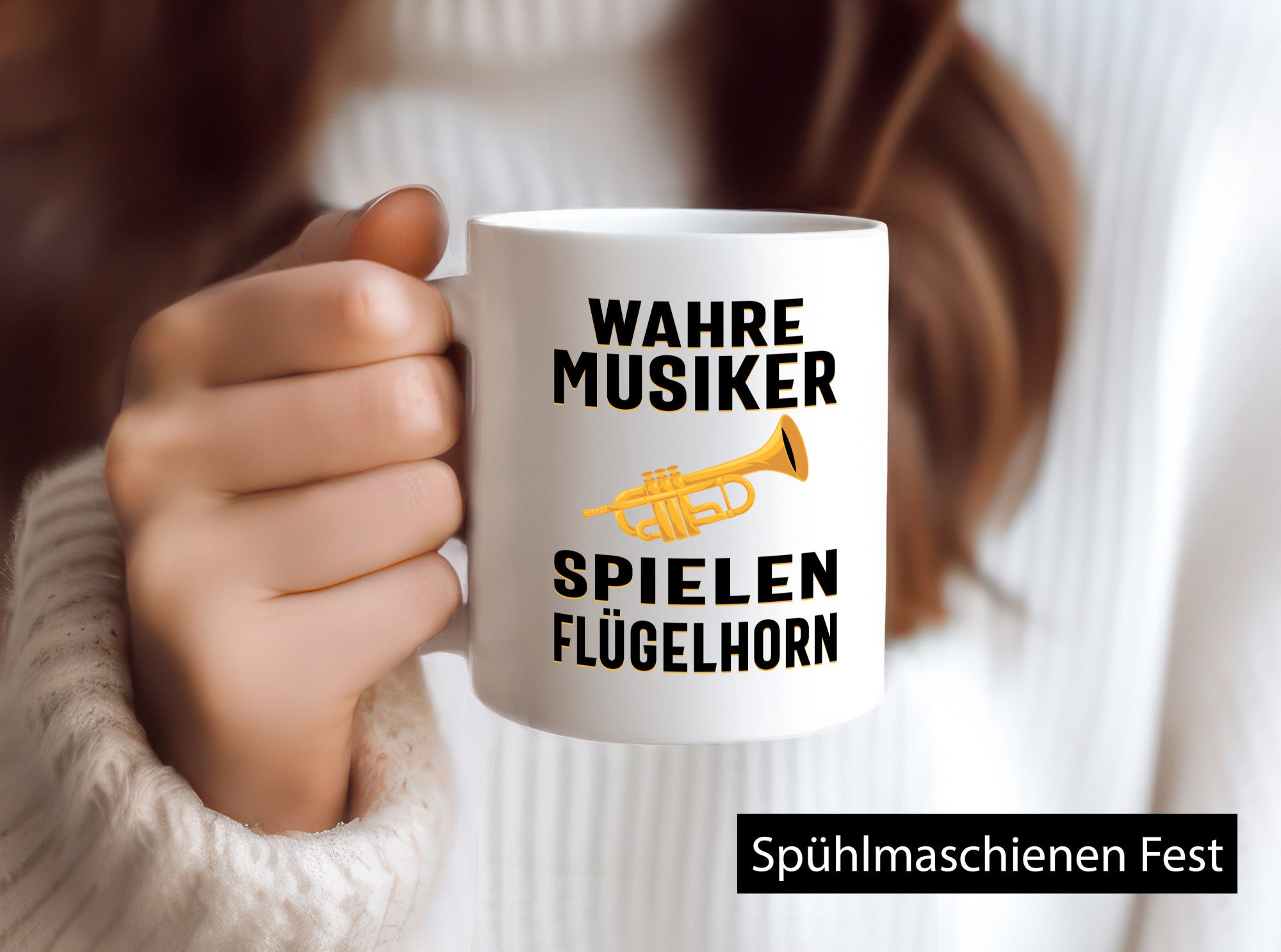 Wahre Musiker spielen Flügelhorn | Trompete Geschenk Humor Geschenkidee