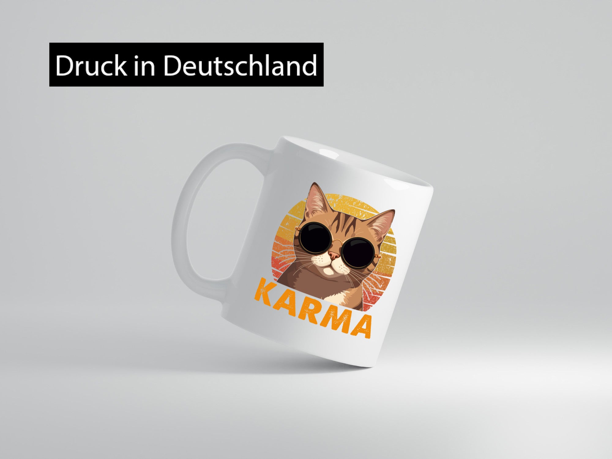 Vintage Katze | Karna Coole lustiger Spruch Geschenk Tierliebhaber Humor Tasse