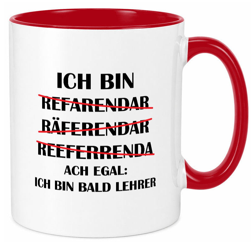 Ich bin bald Lehrer | Rechtschreibfehler lustig Humor Geschenkidee Geschenk