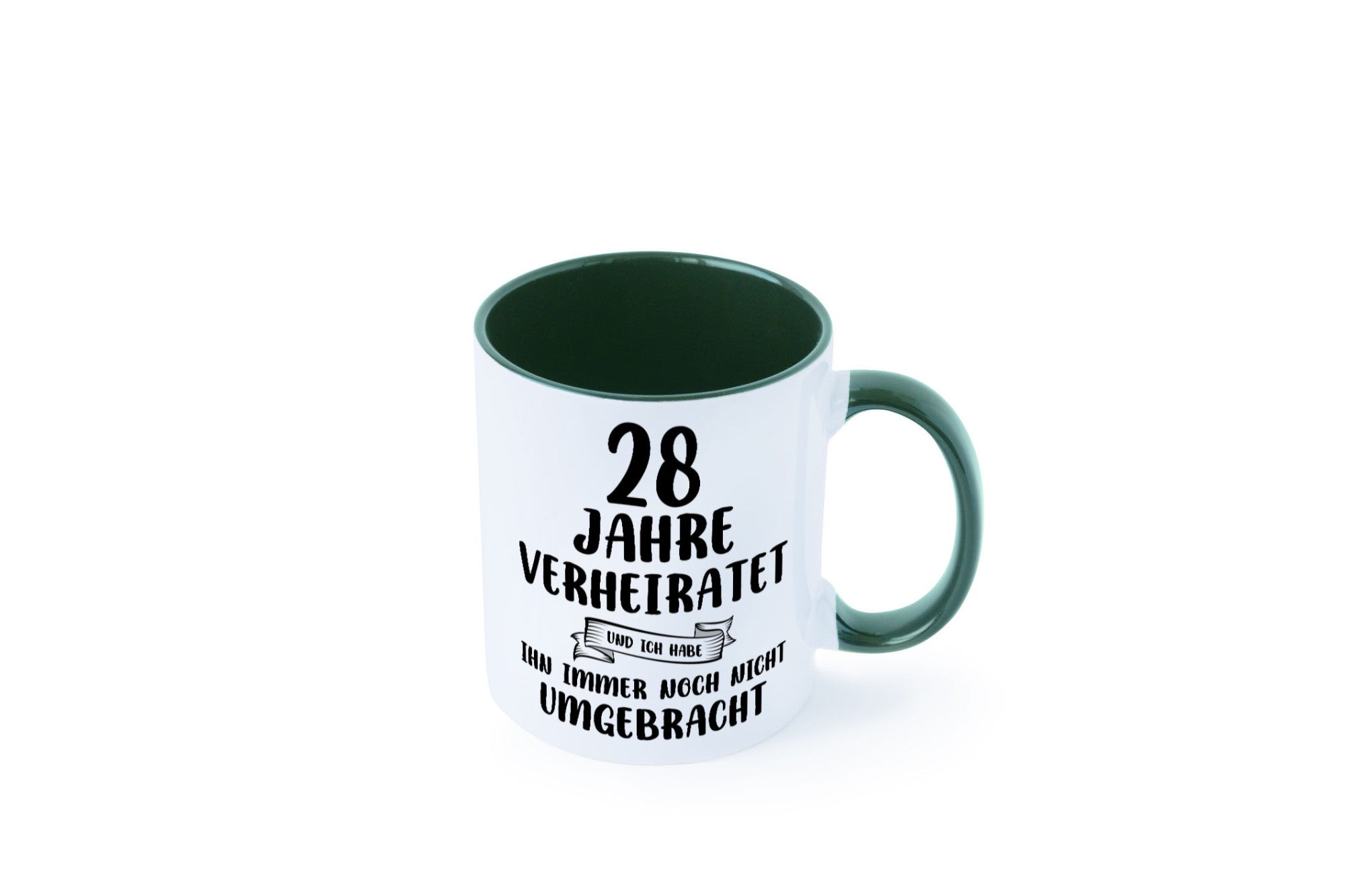 28 Jahre Verheiratet, immer noch am Leben! Geschenkidee Humor Tasse