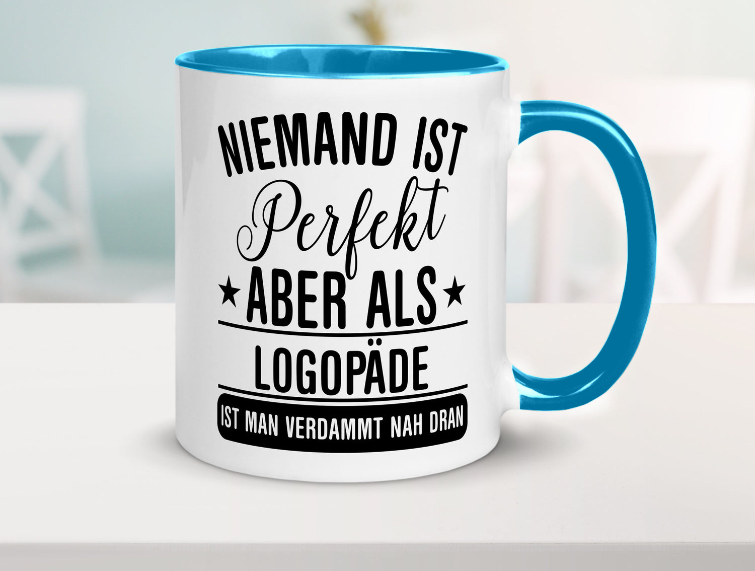 Verdammt nah dran: Logopäde | Sprachtherapie lustig Humor Geschenkidee Geschenk