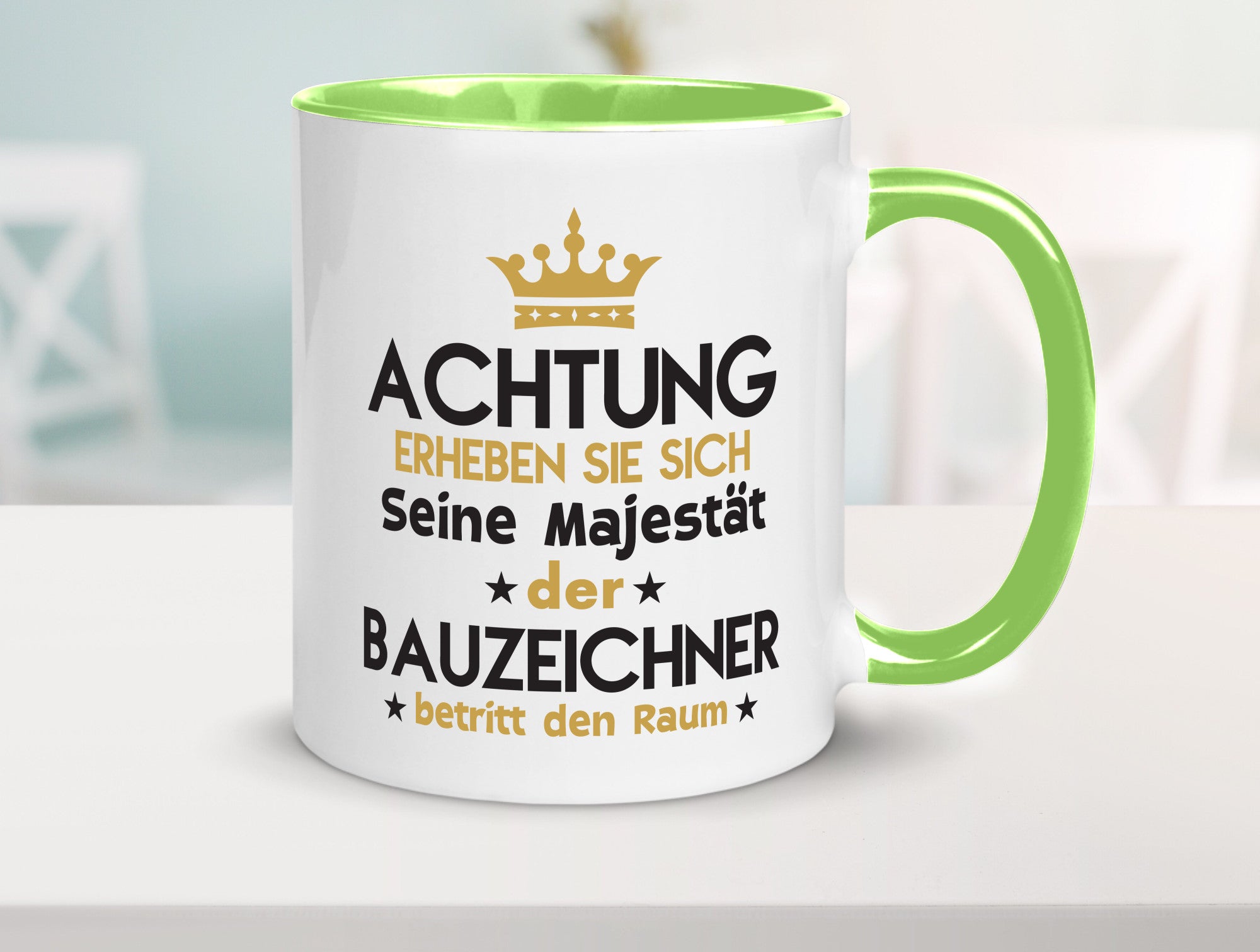 Seine Majestät Bauzeichner | Zeichner lustig Humor Geschenkidee Geschenk Tasse