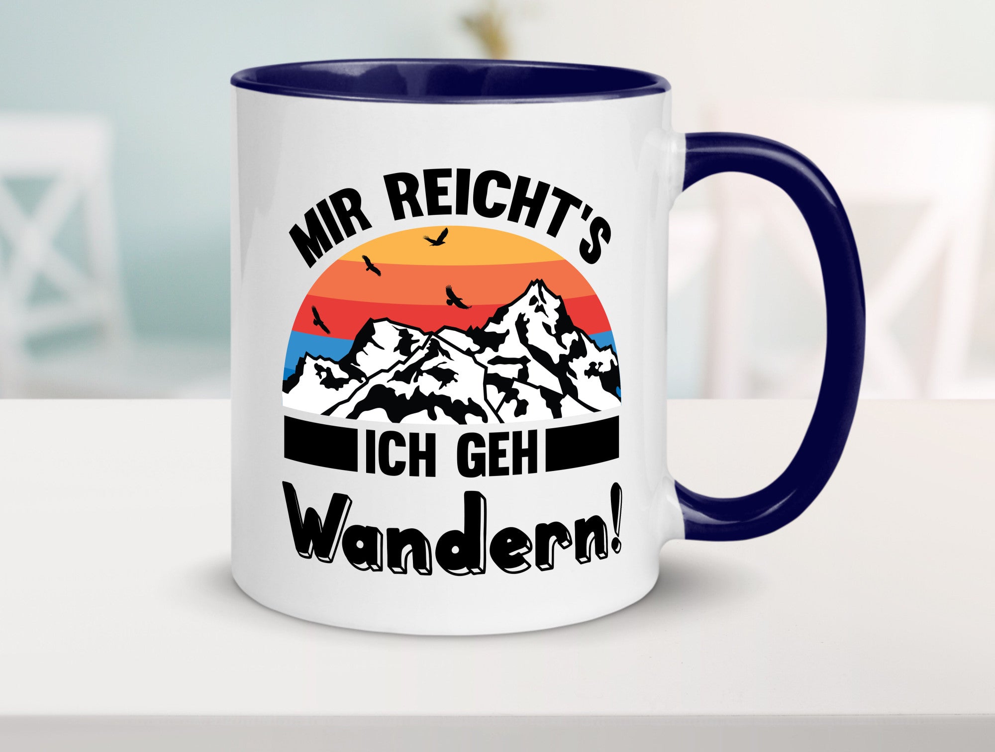 Mir reichts ich geh Wandern | Berge Laufen Natur Humor Geschenkidee Tasse