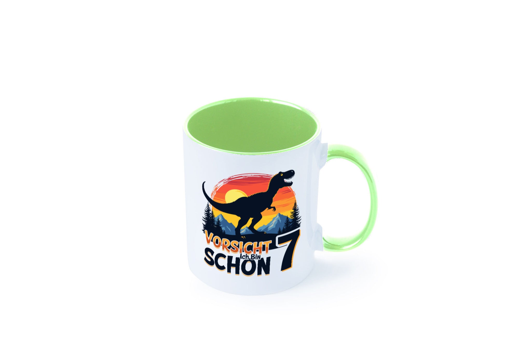 7. Geburtstag | 7 Jahre Dinosaurier v2 Geschenk Geschenkidee lustiger Spruch