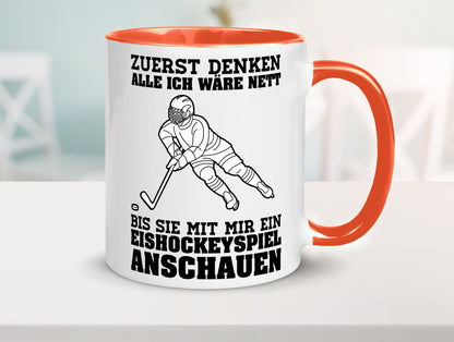 Eishockeyspiel | Eishockeyfan Tasse Eishockeyspieler Humor Geschenkidee