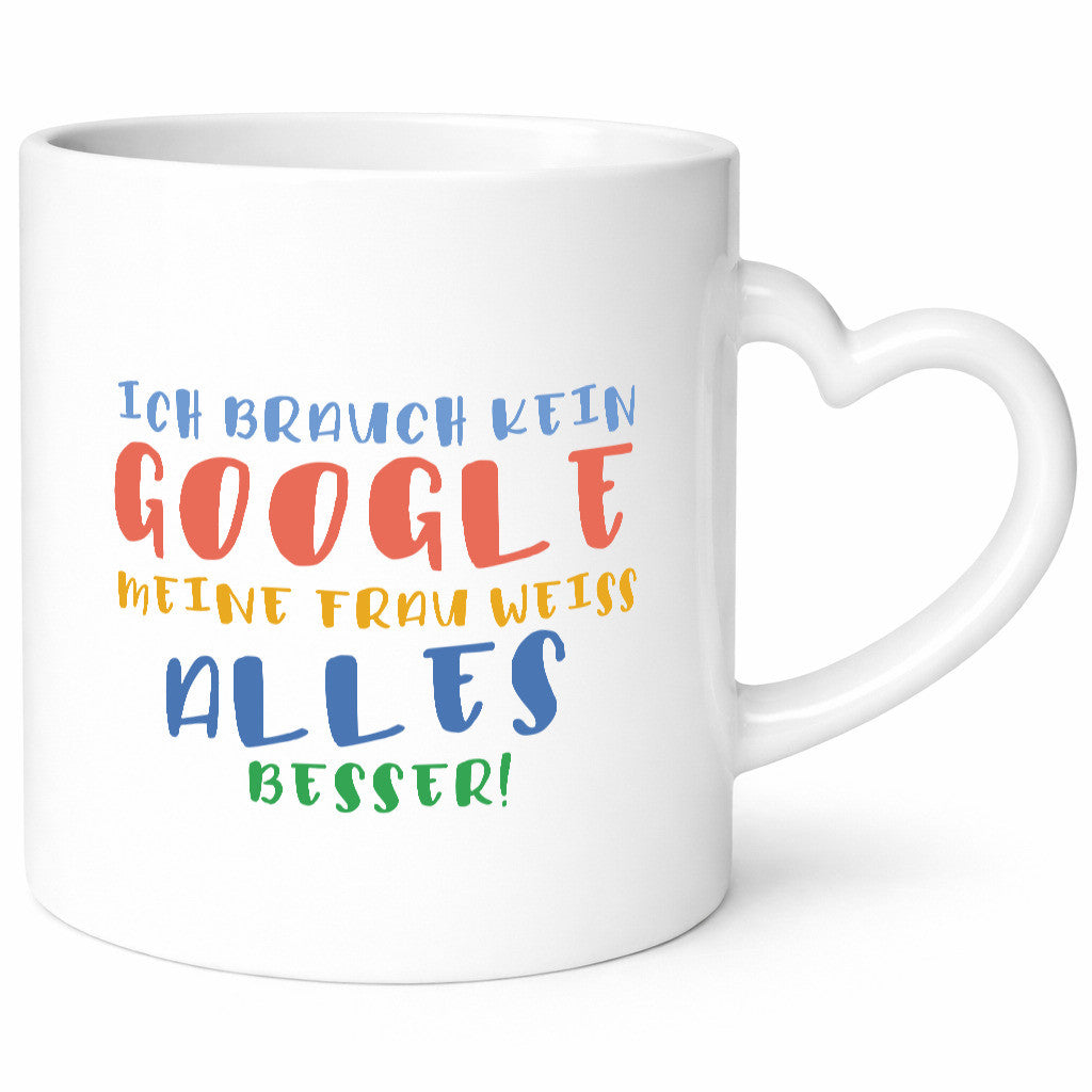 Meine Frau weiß alles besser | Google Ehe Gattin Geschenk Humor Geschenkidee