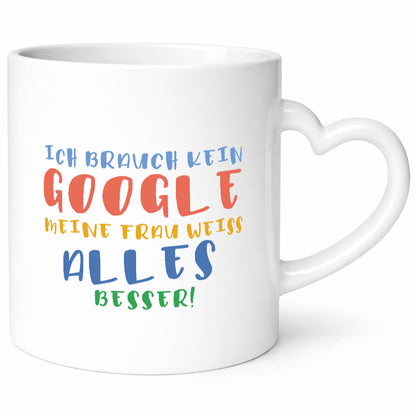 Meine Frau weiß alles besser | Google Ehe Gattin Geschenk Humor Geschenkidee