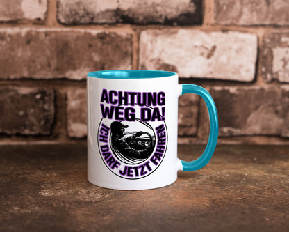 Achtung weg da ich darf jetzt Fahren | Führerschein lustig Humor Geschenkidee