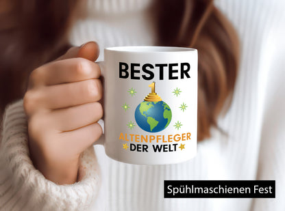 Welt Bester Altenpfleger | Pflegepersonal Altenheim lustig Humor Geschenkidee