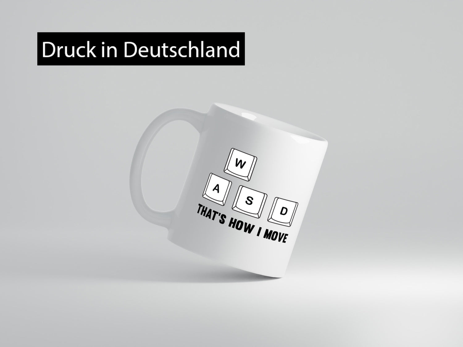 WASD | Zocker Gamer Gaming lustiger Spruch Geschenk Humor Geschenkidee Tasse