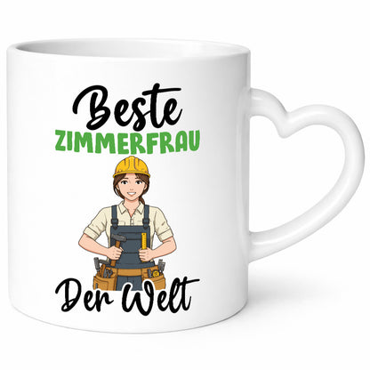 Beste Zimmerfrau| Holzbau | Handwerkerin v2 Geschenk Humor Geschenkidee