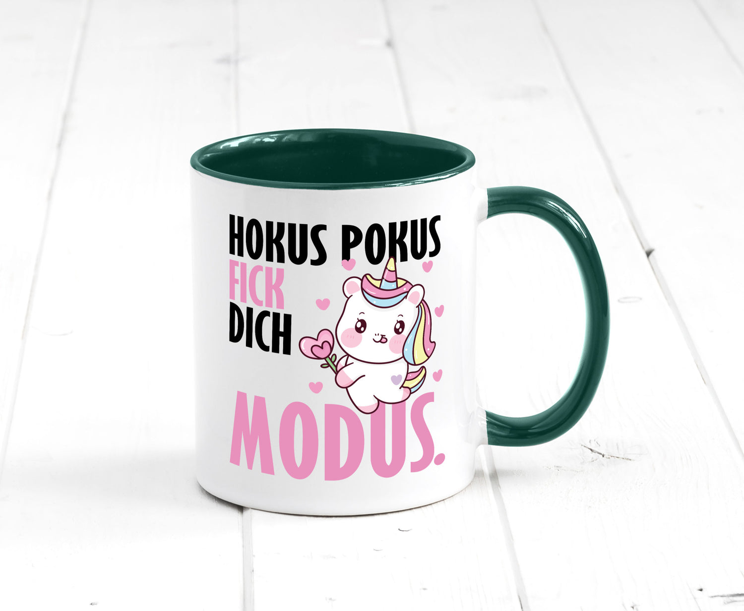 Hokus Pokus lustiger Spruch Geschenk Humor Geschenkidee Tasse
