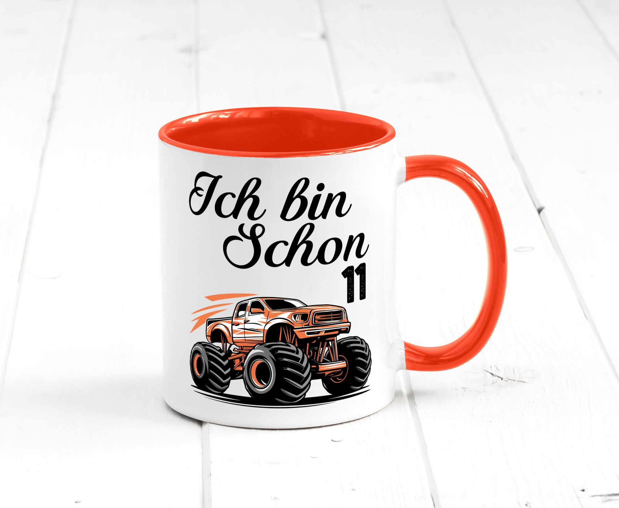 11. Geburtstag | Monster truck 11 Jahre lustiger Spruch Geschenk Geschenkidee