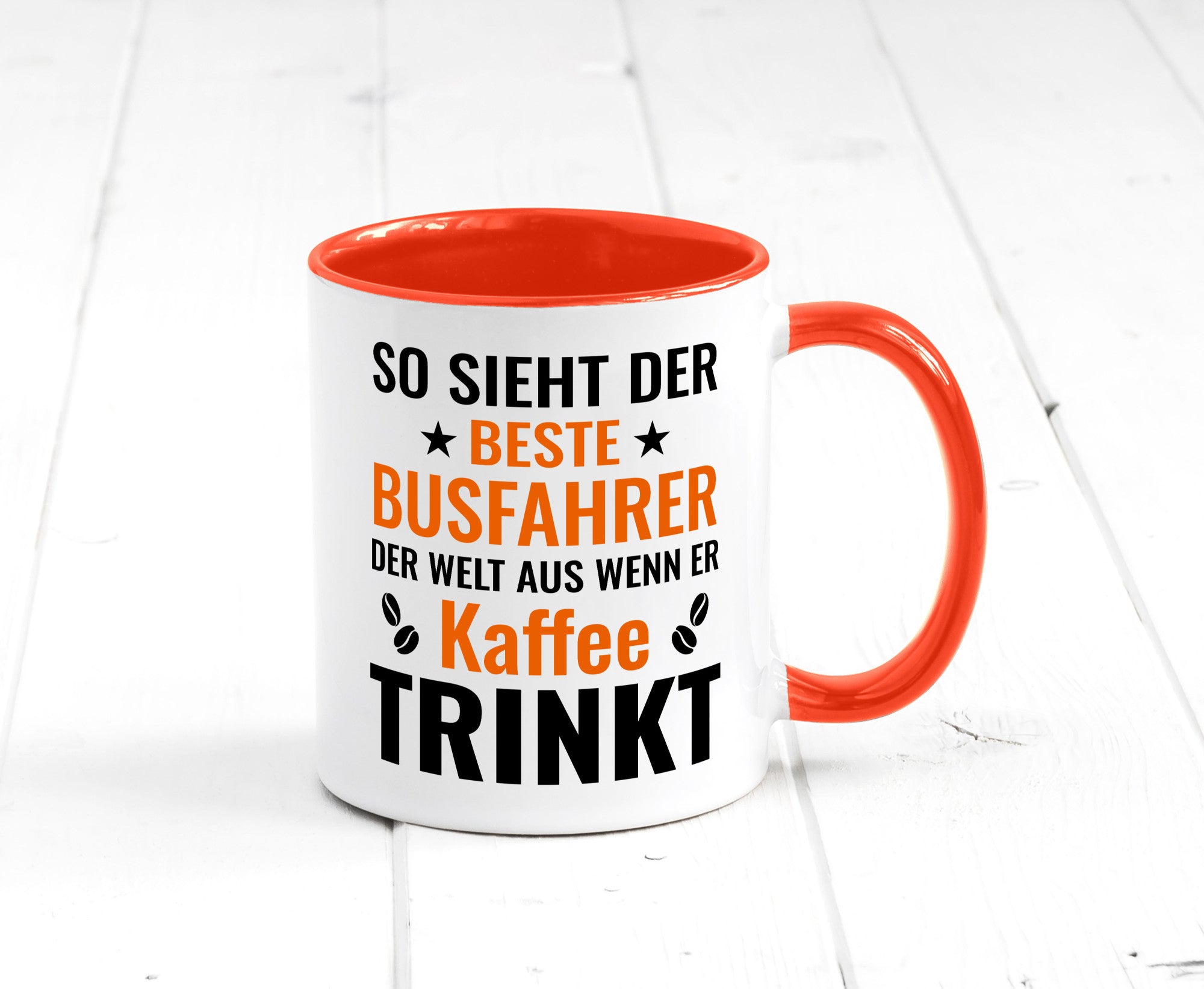 Kaffee trinkt: Busfahrer | Berufsfahrer Fahrer Geschenk Arbeit Kollegen Büro