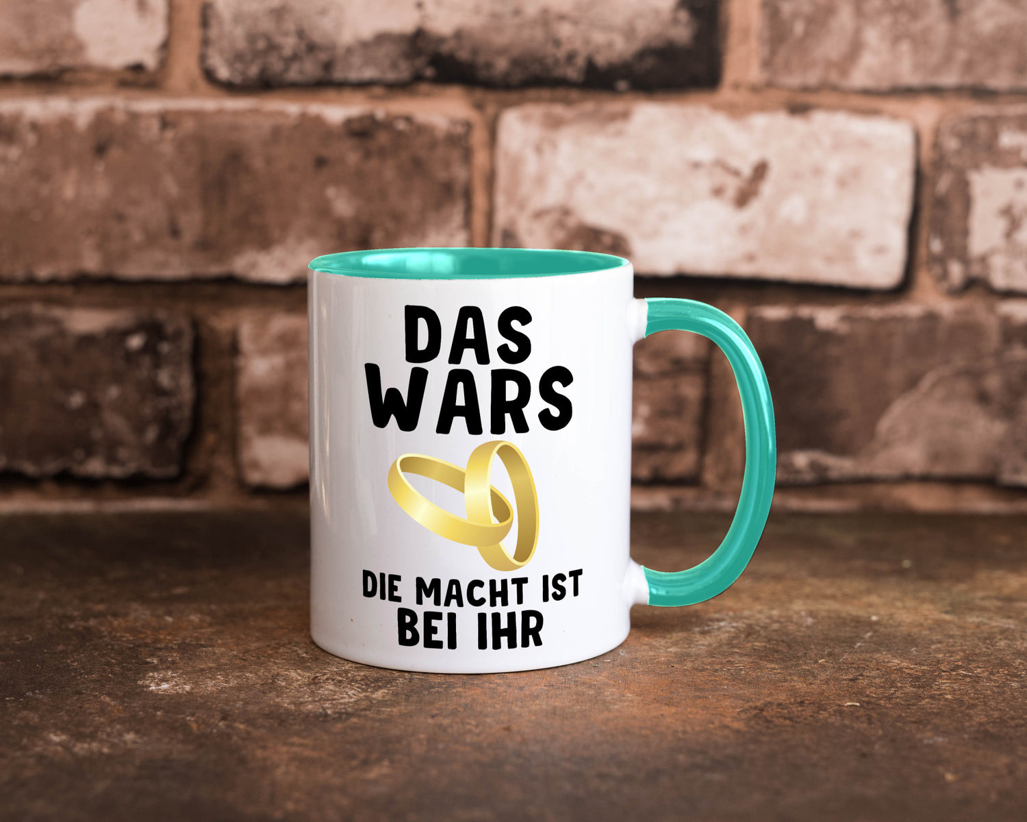 Die macht ist bei ihr | Hochzeit Tasse Ehemann Ehe Geschenk Humor Geschenkidee