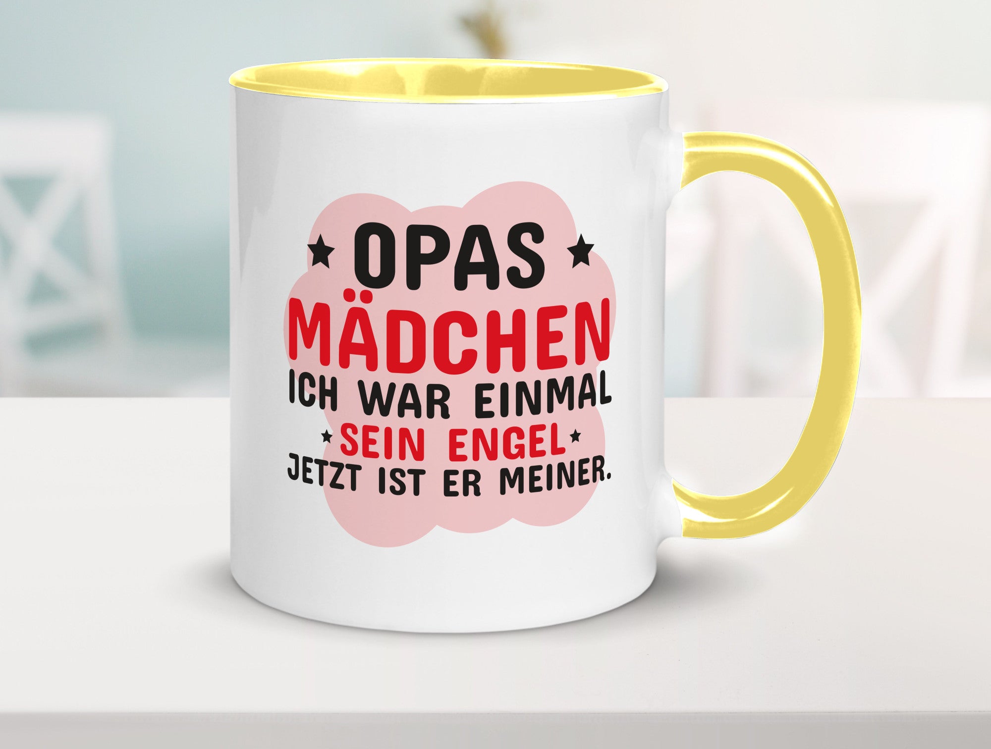 Opas Mädchen | Trauer Tasse Abschied Enkelin lustig Familie Geschenkidee