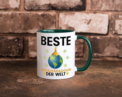 Welt Beste Sozialpädagogin | Humor Pädagogin Geschenkidee Tasse