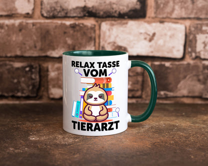 Relax Tasse: Tierarzt | Tiermedizin Mediziner Geschenkidee Tierliebhaber Humor