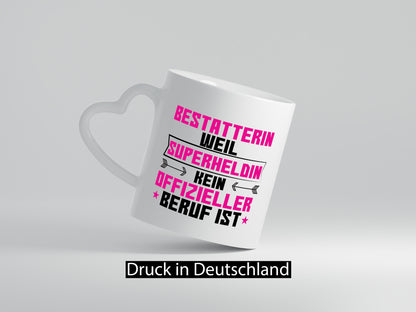 Superheldin Bestatterin | Bestattung Totengräberin lustiger Spruch Geschenk