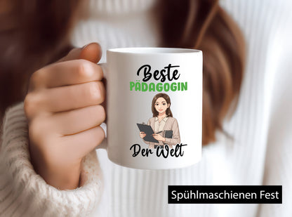 Beste Pädagogin | Pädagogik v2 lustiger Spruch Geschenk Humor Geschenkidee Tasse