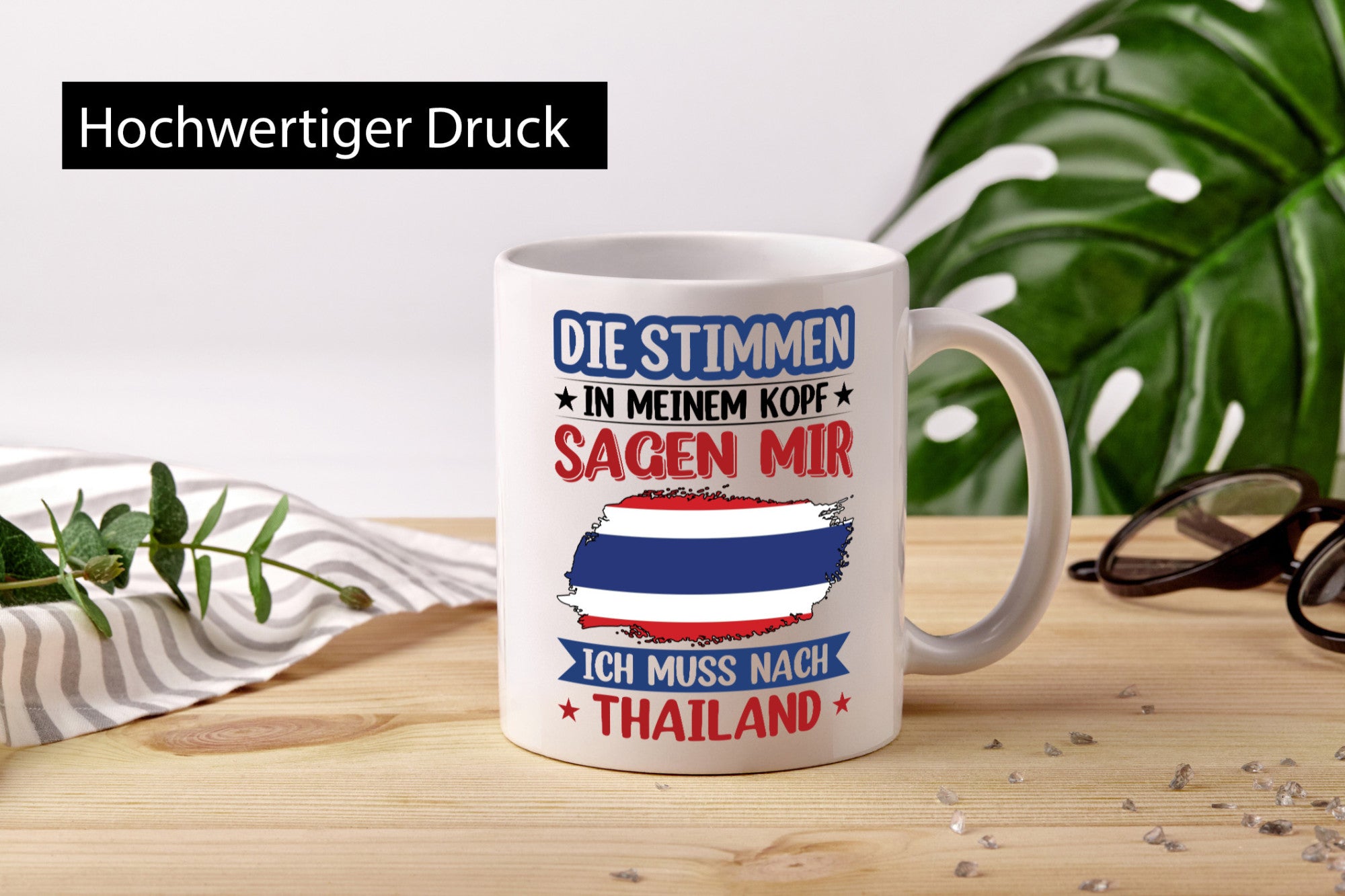 Thailand | Urlaub Stimmen in meinem Kopf Traumland lustiger Spruch Geschenk