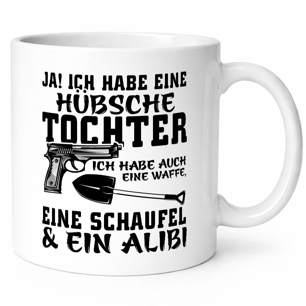 Hübsche Tochter Geschenk Familie Geschenkidee lustiger Spruch Tasse