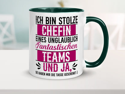 Stolze Chefin | Tolles Team Mitarbeiter lustig Arbeit Kollegen Büro Geschenk
