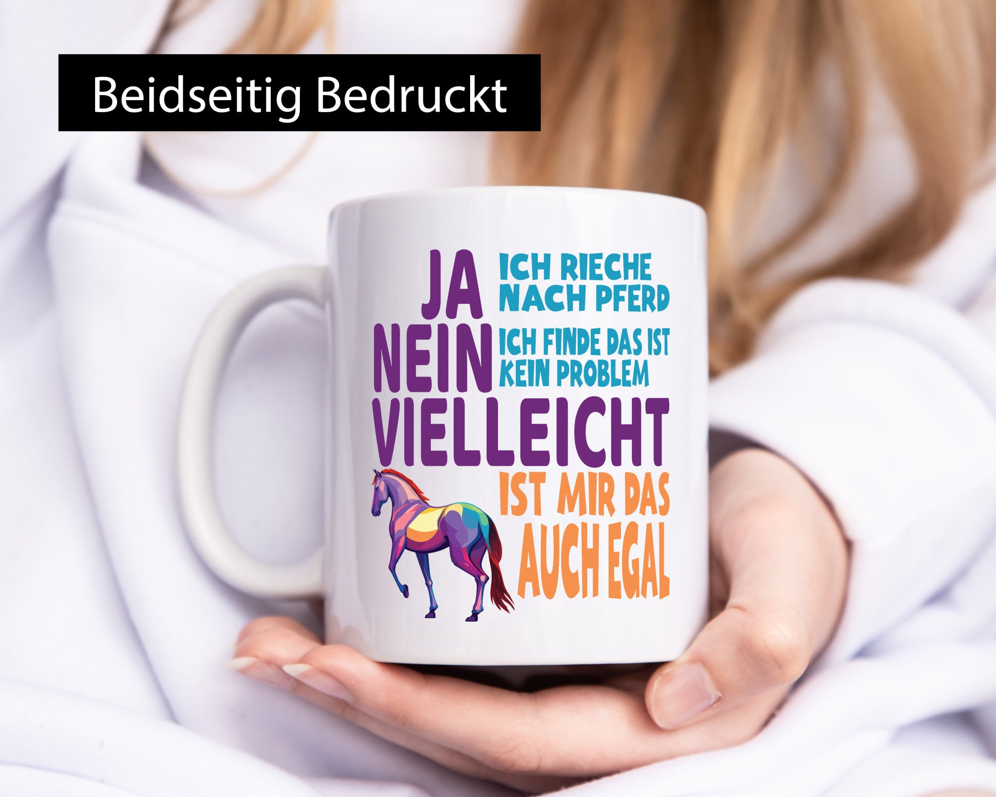 Ja ich Rieche nach Pferd | Reiten Pferdestall lustiger Spruch Geschenk Humor