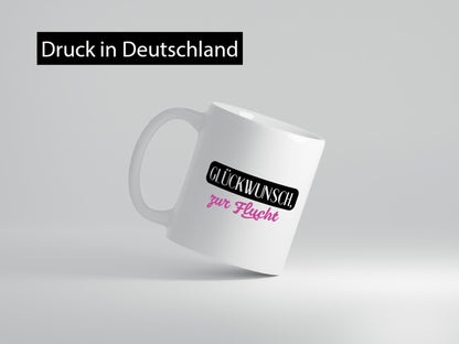 Glückwunsch zur Flucht | Kollegen Jobwechsel Abschied v2 Geschenk Arbeit Büro