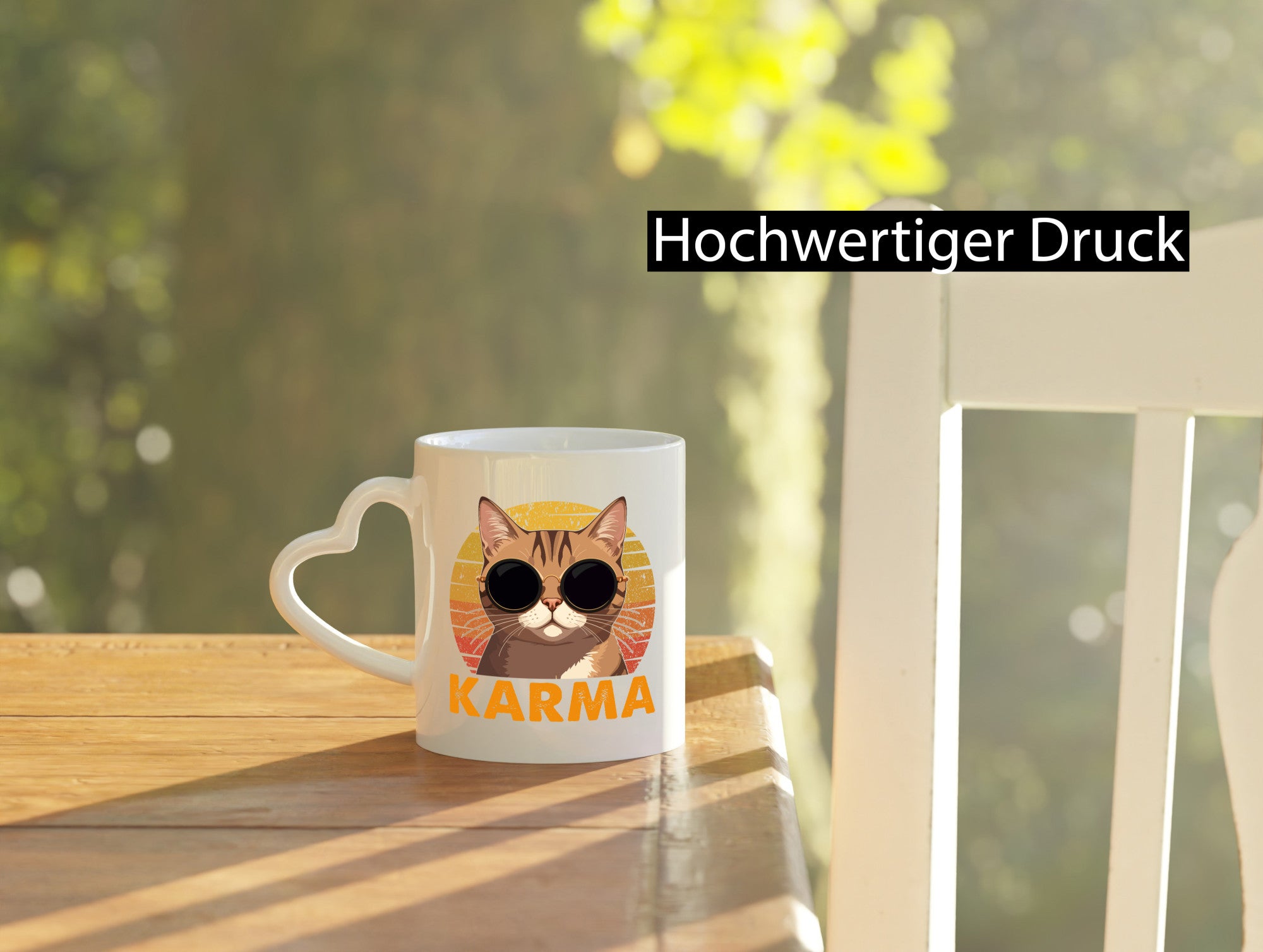 Vintage Katze | Karna Coole lustiger Spruch Geschenk Tierliebhaber Humor Tasse