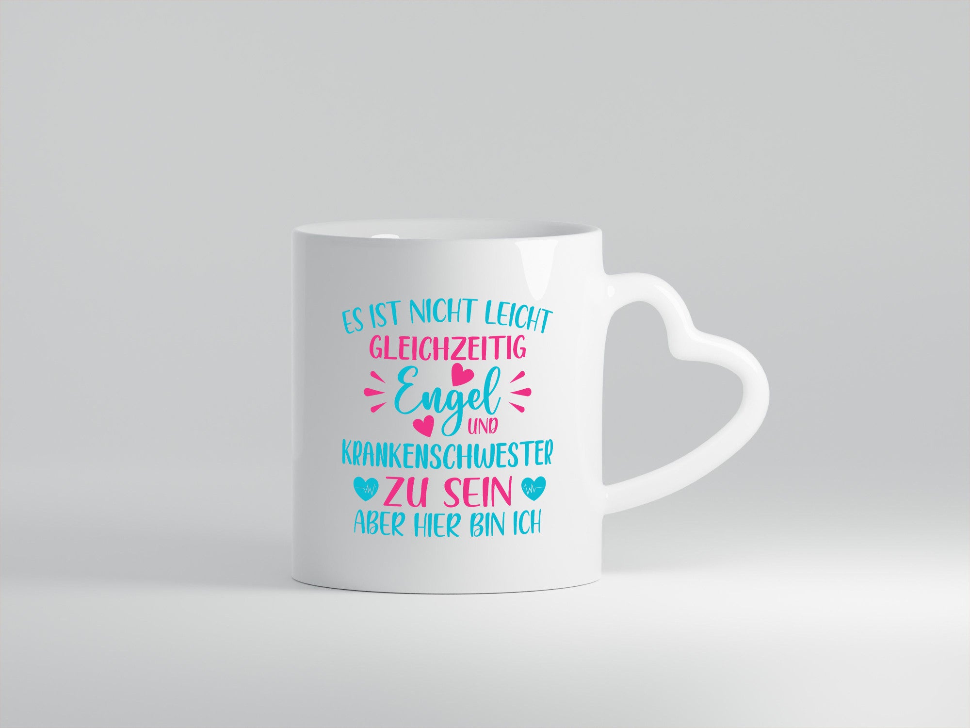Gleichzeitig Engel und Krankenschwester | Herzschlag Humor Geschenkidee Tasse