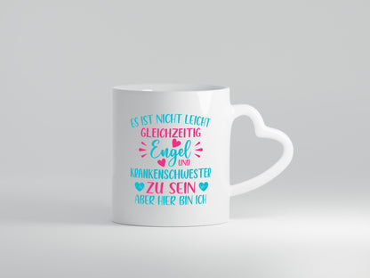 Gleichzeitig Engel und Krankenschwester | Herzschlag Humor Geschenkidee Tasse