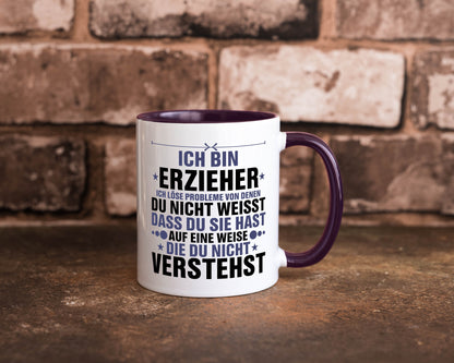Löse Probleme: Erzieher | Pädagoge Schule v2 lustiger Spruch Geschenk Humor