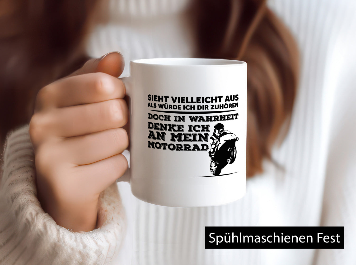 Motorrad Fahrer Tasse | lustiger Spruch Männer Humor Geschenk Geschenkidee