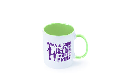 Mama &amp; Sohn | Helding Prinz Mutterliebe Geschenkidee Familie Humor Tasse