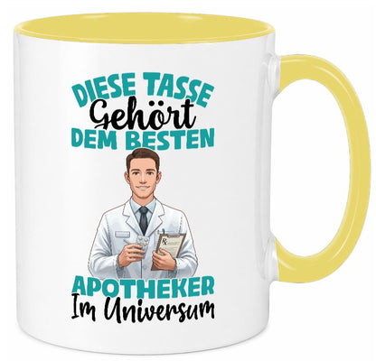 Im Universum: Apotheker | Apotheke Pharmazie Geschenkidee Humor Tasse