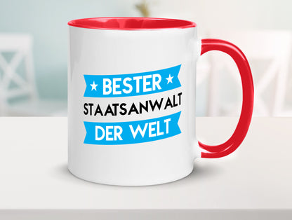Bester Staatsanwalt | Anwalt Jurist lustig Humor Geschenkidee Geschenk Tasse