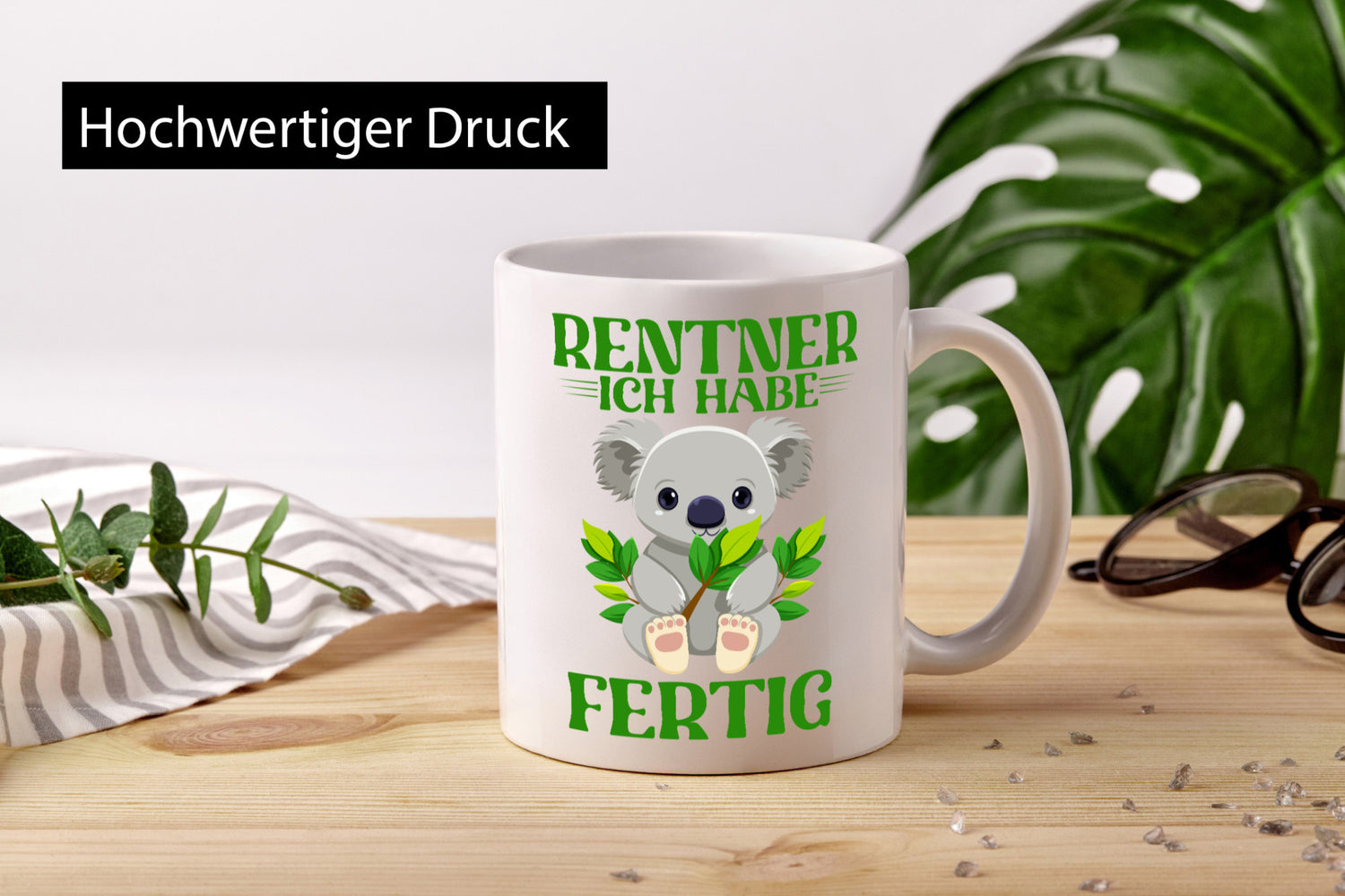 Rentner ich habe Fertig | Panda Ruhestand Geschenkidee Jubiläum Humor Tasse