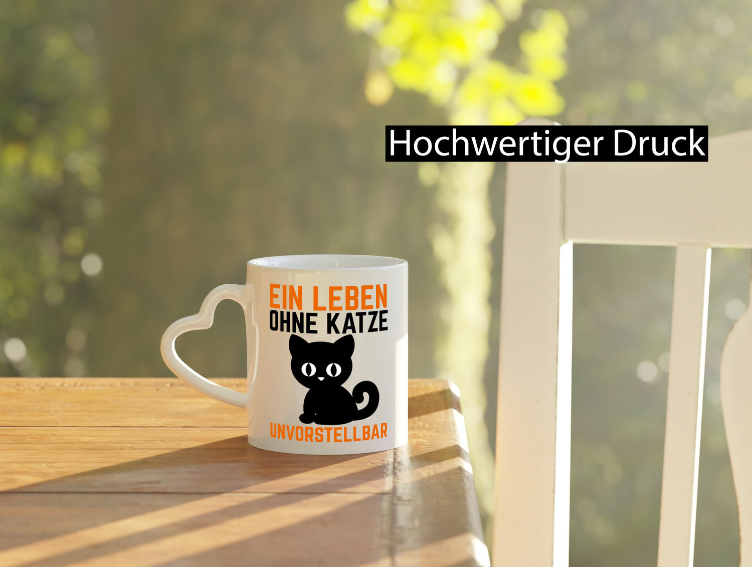 Ein Leben ohne Katze unvorstellbar | Tierliebe Comic Geschenkidee Tierliebhaber