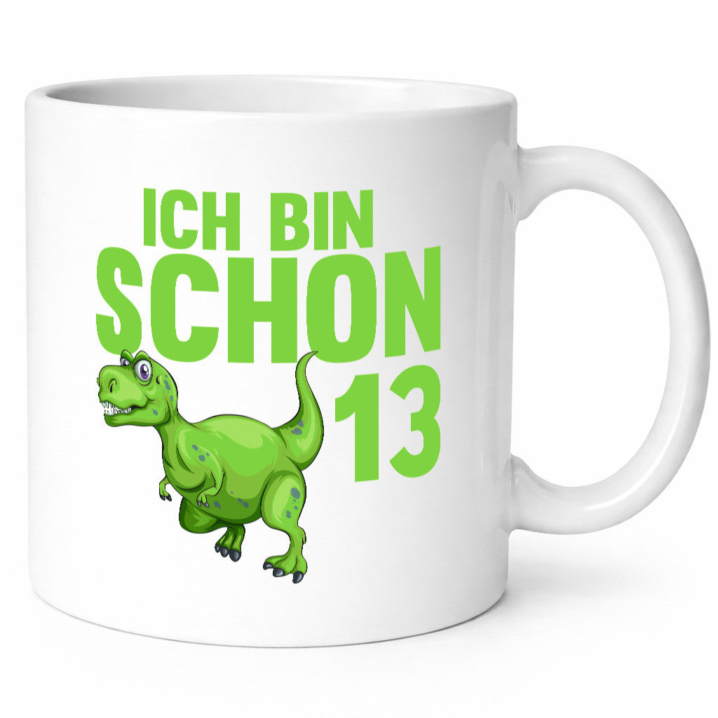13. Geburtstag | 13 Jahre Dino Dinosaurier Humor Geschenkidee Tasse