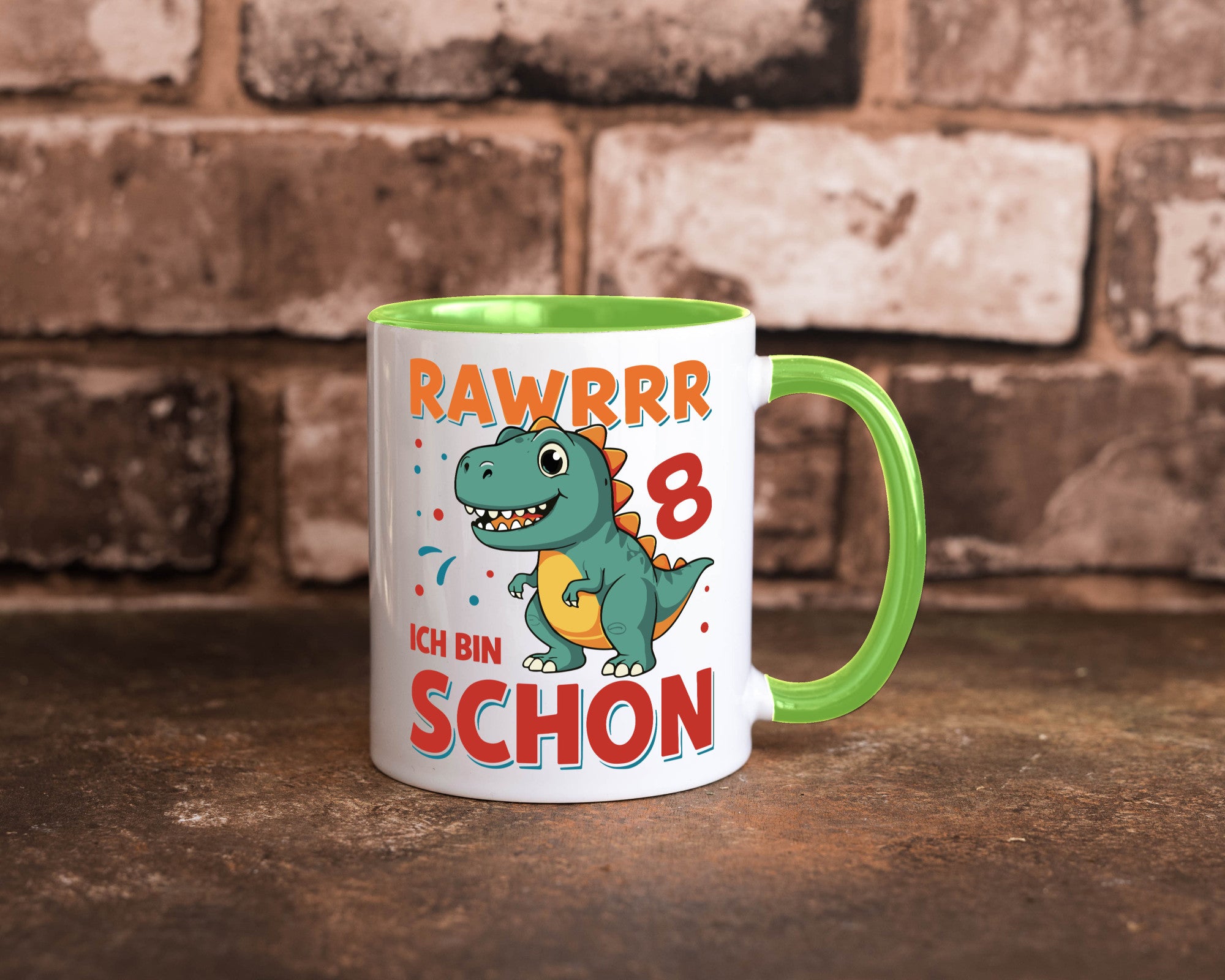 8. Geburtstag | 8 Jahre Raw ich bin schon T-Rex Geschenk Geschenkidee lustiger