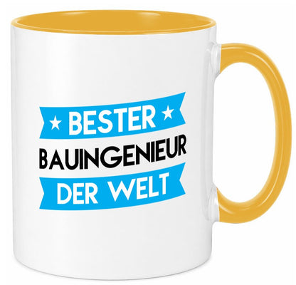 Bester Bauingenieur | Ingenieur lustig Humor Geschenkidee Geschenk Tasse