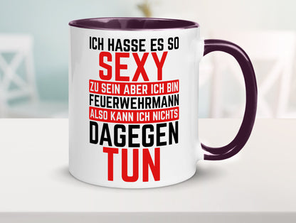 Sexy Feuerwehrmann | Helden Flammen Brandeinsatz lustig Humor Geschenkidee
